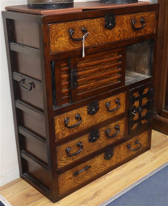 A Korean elm cabinet W.95cm